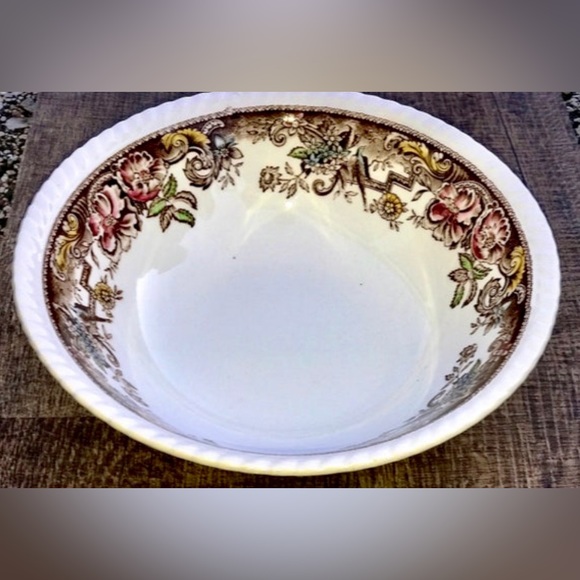 Vintage Antique 8" Round Vegetable Serving Bowl JOHNSON BROS DEVONSHIRE England - Picture 2 of 10